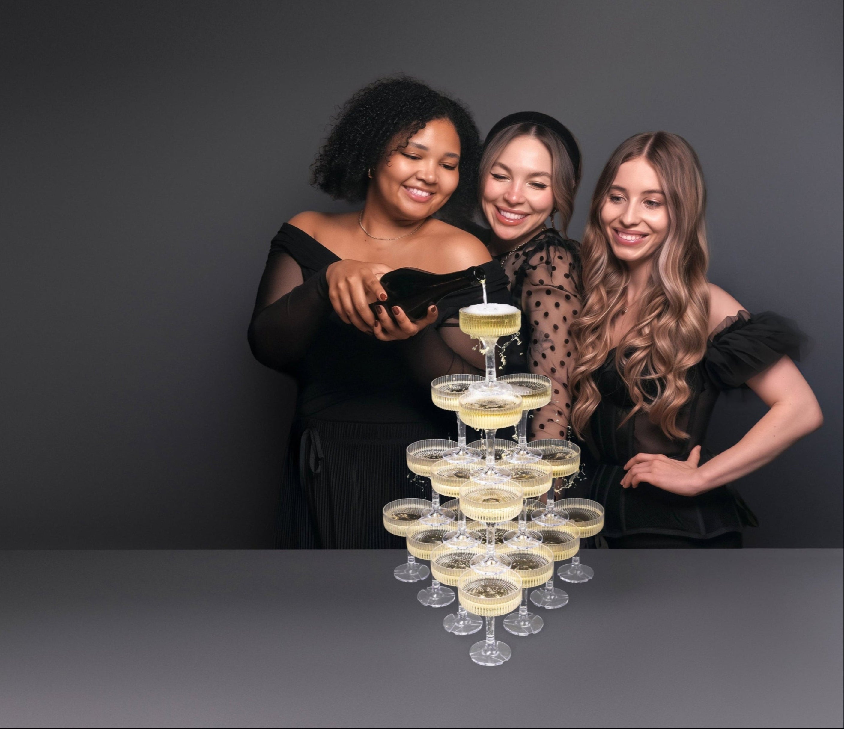 Image of How Many Glasses Do You Need for a Champagne Tower? (Use Our Free Calculator)