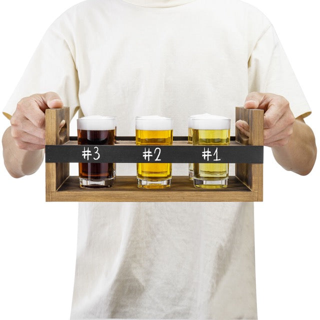 Image of Elevate Your Beer Tasting with Our Premium Beer Flight Board