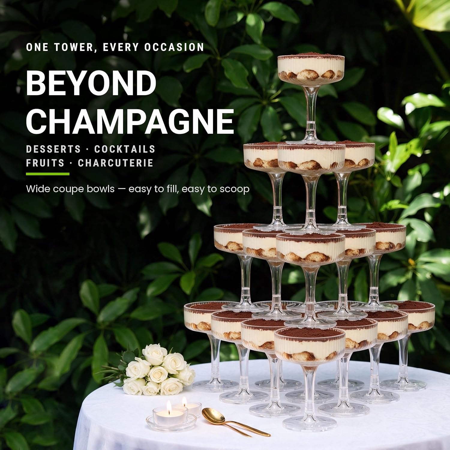 Image of Ksestor Champagne Tower - 30 Pcs