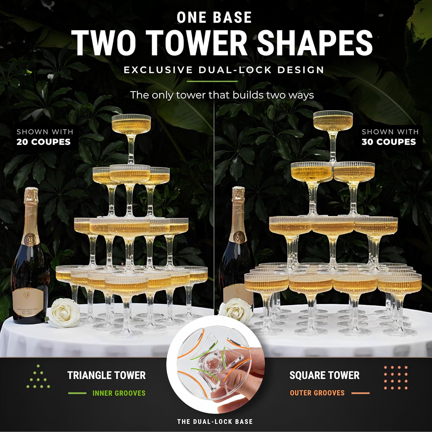 Image of Ksestor Champagne Tower - 30 Pcs