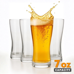 Flight Glass Beer Flight Glasses Set of 4 | 7oz Tasting Glasses | KSESTOR